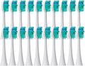 Brush Heads Compatible with Tips Soft Nozzles Vacuum Sealed Packaged Hx3/6/8/9 Series General(20pcs Bluegreen)