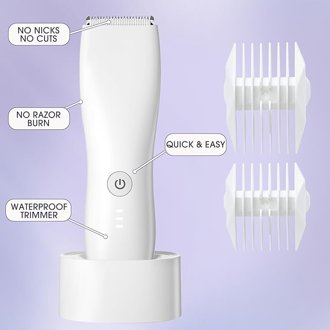Women Bikini &amp Pubic Hair Trimmer - Dual-Use Body Shaver for Men and Women | Multi-Area Facial &amp Body Hair Removal Tool