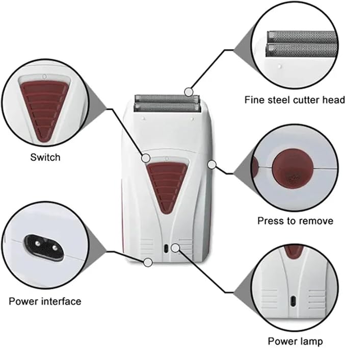 Compatible With Kemei Professional Hair Clipper &amp Beard Trimmer Set Rechargeable Cordless Electric Shaver with USB Charging (KM-PG809A/KM-PG232/KM-3382)(Kit 2)