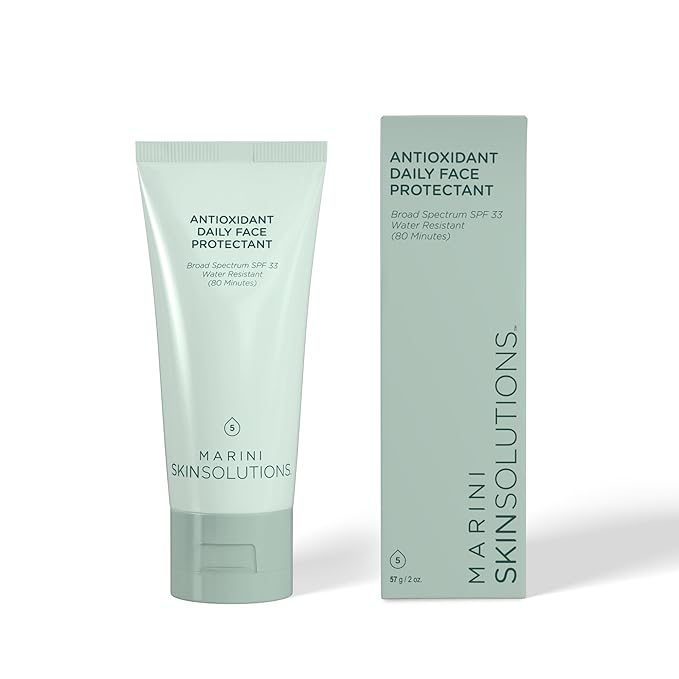 Marini SkinSolutions Antioxidant Daily Face Protectant - Broad-Spectrum SPF 33 Sunscreen - Water Resistant (80 Minutes) - Cruelty Free - Made in the USA - 2 oz