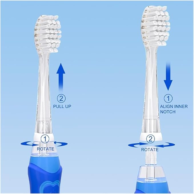 10PCS Replacement Toothbrush HeadsCompatible for SeagoSG977/EK6/EK7/SG513 Electric(Bigger)
