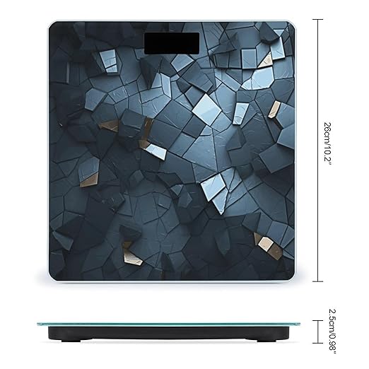 Gray Mosaic Weight Scale Digital Electronic Scales Bathroom Scale Larg LCD Backlight Display High Precisio MeasurementsTempered Glass
