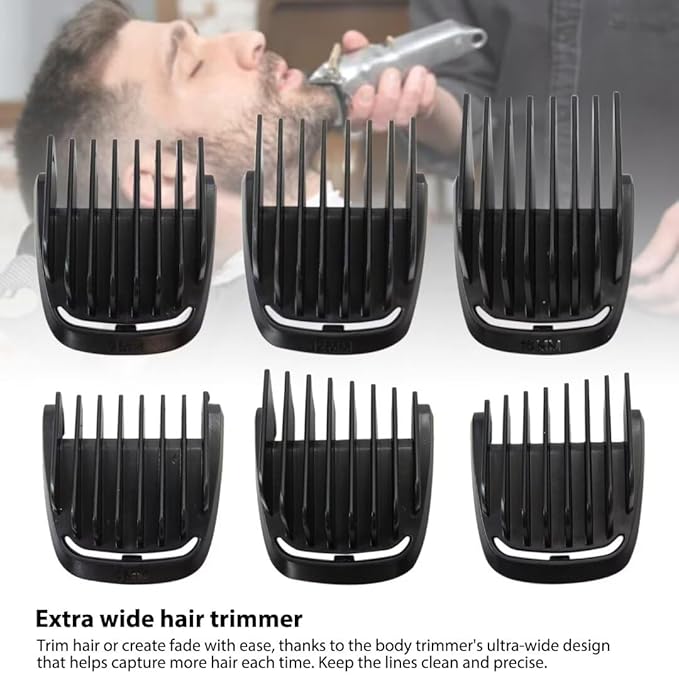 Trimmer Replacement T Blade Haircut Guide Comb Guard Set Fit for Philip Norelc BT3203 BT3205 BT3206 BT3207 BT3208 BT3210 BT3211 BT3212 BT3213 BT3215 BT3216 BT3221 by XSPANDER