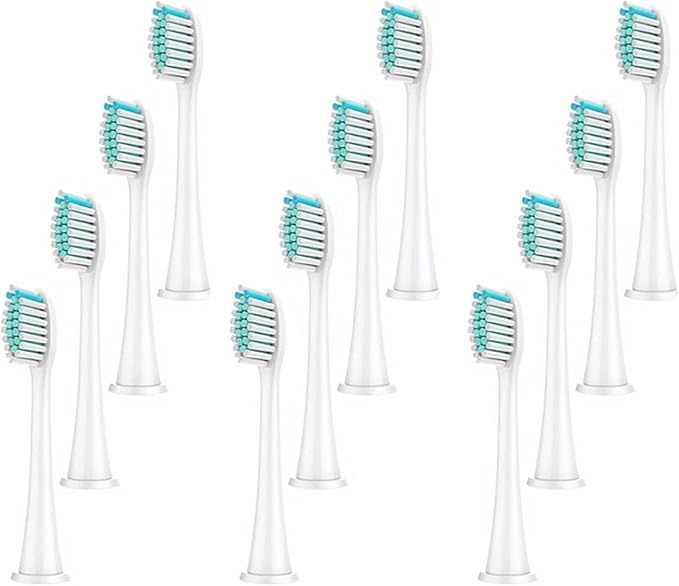 Electric Toothbrush Heads(White 12pcs)