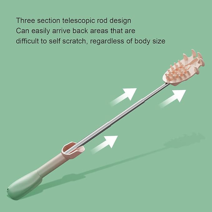 Hztyyier Electric Back Scratcher Rechargeable Itch Relief Tool Lightweight Body Massage Device for Home Travel