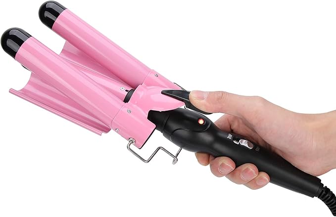 YUYTE 3 Curling Iron Wand Adjustable Hair Waver Crimper with Temperature Control Hair Styling Tool for Waves and Curls