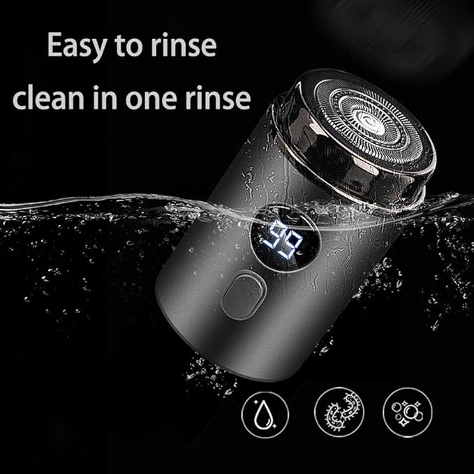 Timeatea Shaver 2025 New 3D Micro Float Electric Shaver Pocket Size Compact Travel Work Waterproof Shaver for Men with Fast Charging/Rotary Head/Led Power Display Precise &amp Comfort (Upgrade Gr