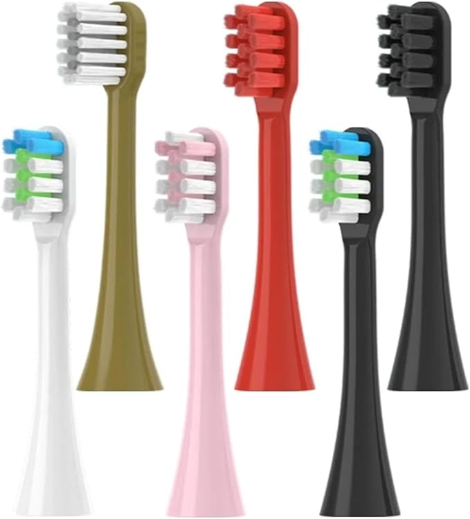 Replacement Toothbrush HeadsCompatible with ROAMAN T3/T5/T10/T10S/T20/E7/V5 Electric(8pcs Black)