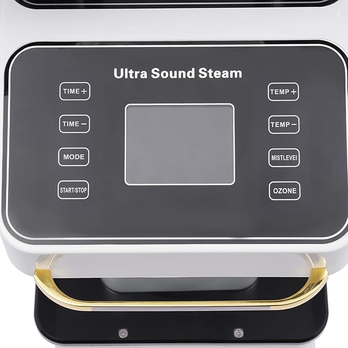 Professional Nano Hair Steamer Machine with Ozone Treatment 650W Ultrasonic Steam Therapy for Hair Conditioning Coloring Oil Treatment at-Home Salon Hair Care Equipment White (White)