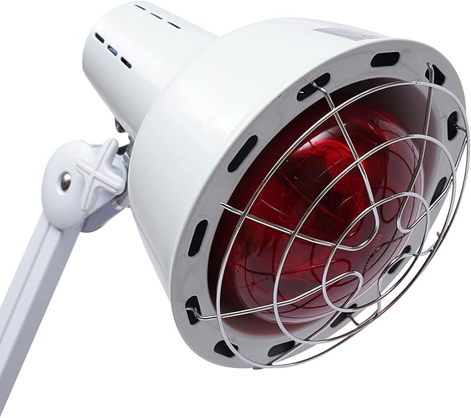 Infrared Light Therapy Lamp for Boby Face Mineral Heat Lamp for Puppies 275W Far Infrared Lamp Pain Relief Products Easy to Move