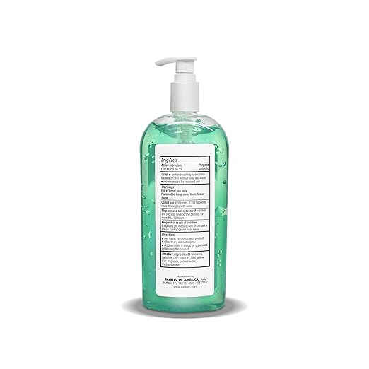 Safetec Hand Sanitizer Fresh Scent 16 oz. Pump Bottle (12 Bottles/case)