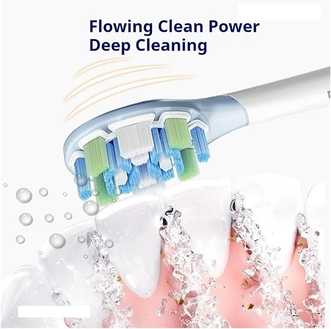 Electric Toothbrush Brush Head Compatible for Sonic Vibration Pro Spare Heads 3PCS(MBS308)