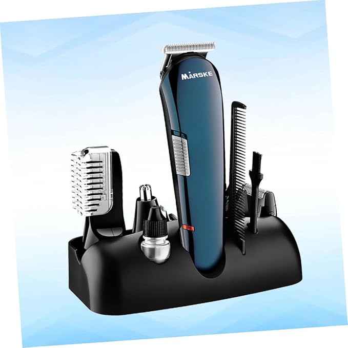 PartyKindom Nose Hair Trimmer Rechargeable Electric Beard Cutter Men's Hair Removal Machine Stainless Steel Head Beard and Mustache Trimmer