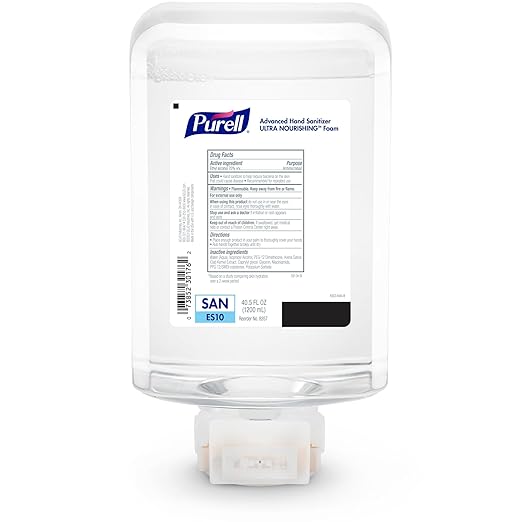 PURELL Advanced Hand Sanitizer ULTRA NOURISHING Foam 1200 mL Refill for PURELL ES10 Automatic Hand Sanitizer Dispenser (Pack of 2) – 8357-02