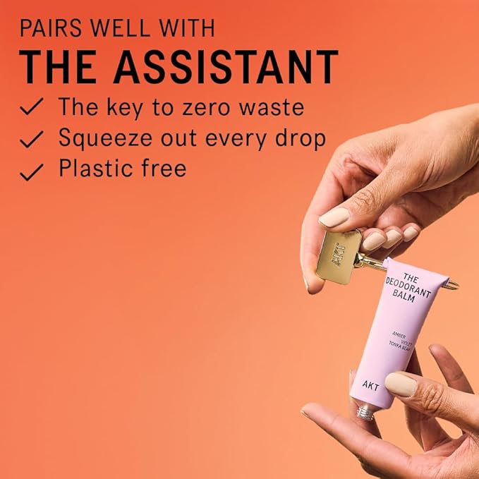 AKT THE DEODORANT BALM. Award winning multi-use natural deodorant. Plastic Free. Gender Free. Aluminium Free. 100% effective — 1 tube lasts up to 3 months. SC.05 COLUMBIA ROAD 50ml/1.76 FL.OZ