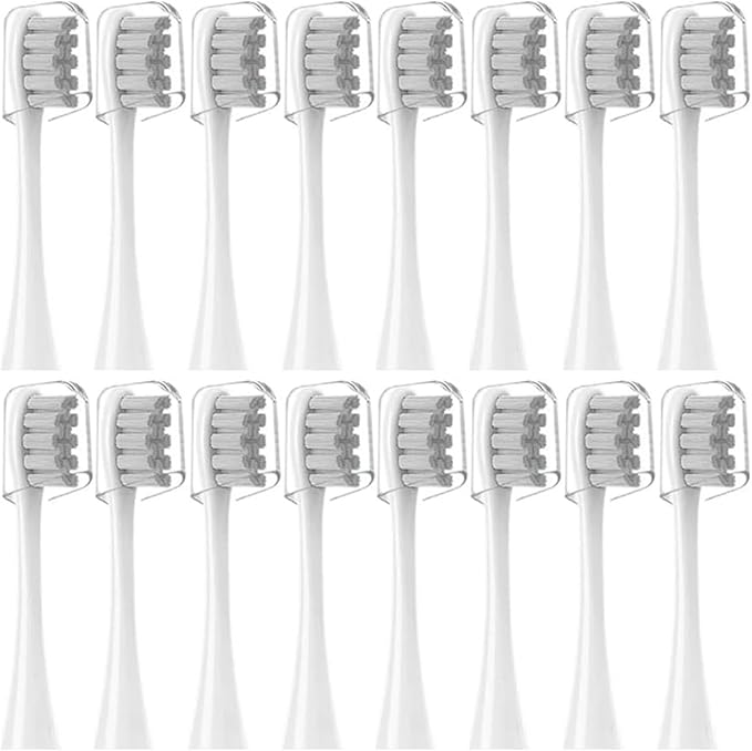 16pcs Replacement Brush HeadsCompatible for Oclean Sonic X/Pro/ Z1/ SE F1 One PW01/03/05/07/09 P5 Electric Toothbrush(16 Green)