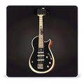 Black Guitar Scale for Body Weight High Precision Digital Weight Scales with LCD Display Anti-Slip Sturdy Slim Tempered Glass Bathroom Scale for Home Use