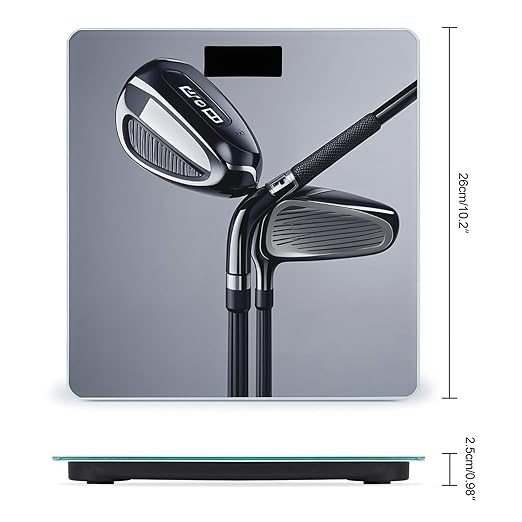 Golf Club Smart Scale for Body Weight Accurate Bathroom Scale with LED Display Digital Weight Scales Weighing Machine High Precision Scales for Bath Home