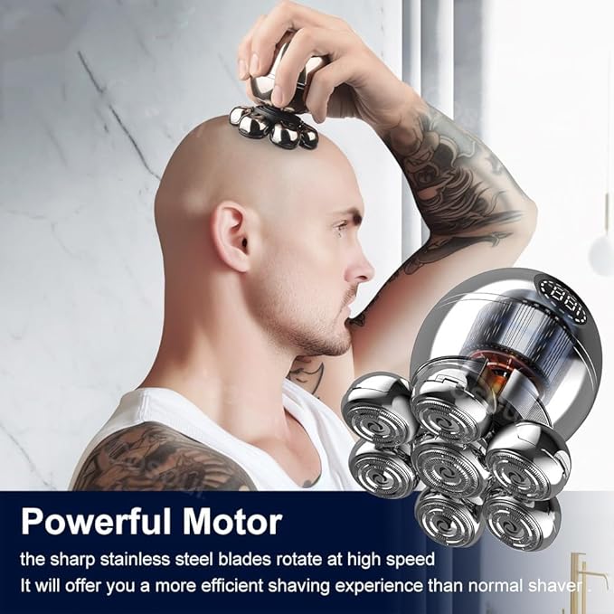Head Shavers for Bald Men Shaver For Men Electric Shaver Bald Head Shaver 5 In 1 Hair Clipper For Bald Man Beard Trimmer Shaving Machine Bald Head Razor 7