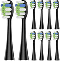 5 Pcs/10 Pcs Replacement Brush Heads Compatible for Electric Toothbrush(10 pcs BK)