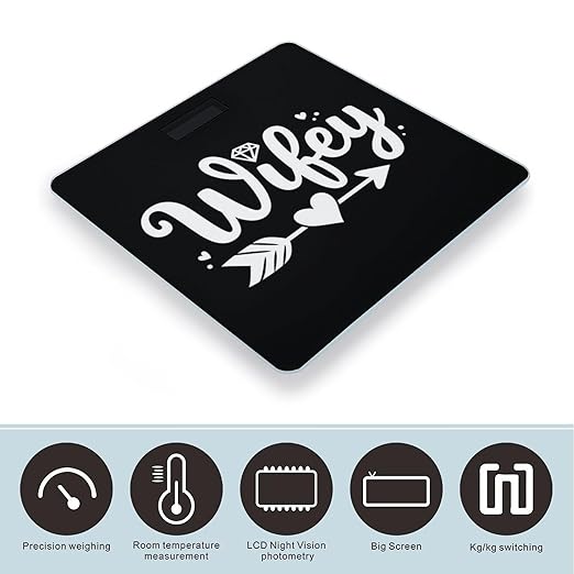 Energy Saving Scale Bathroom Weighing Scale Smart Scale for Body Weight Digital Love Heart Diamond Bride Wifey Gift