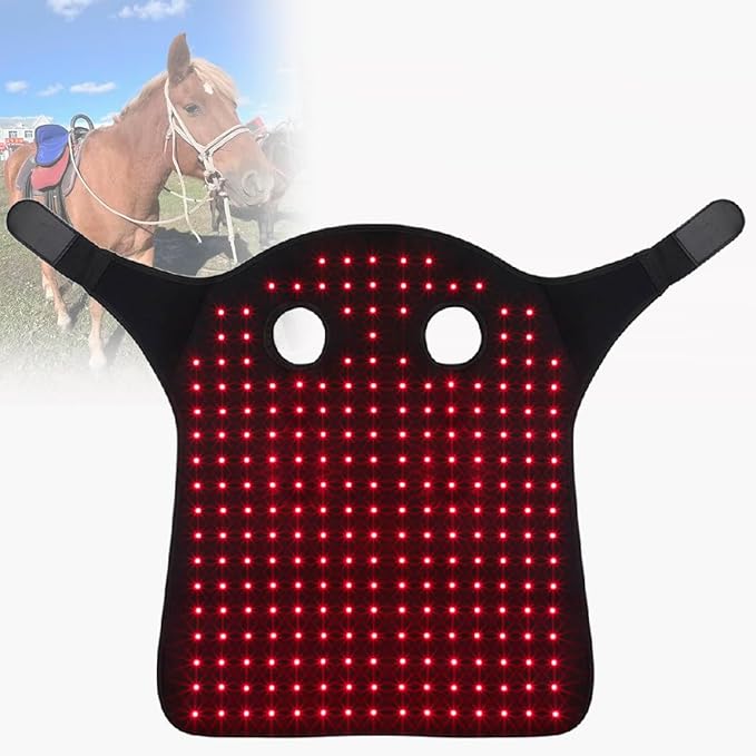 Horse LED Red Light Therapy Equipment 660Nm 850Nm Red Light Therapy Pad Portable Deep Light Therapy for Horse Head and Neck Relaxation