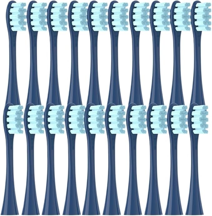 20/50/100PCS Blue Replacement Brush Head Compatible for Oclean X/X PRO/ Z1/ F1/ One/Air 2 /SE Soft Dupont Bristle Sonic Nozzles(50Blue)