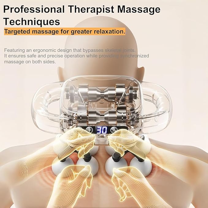16 Head Massage Gun Deep Tissue - Electric Percussion Massager with Multi Ball Heads Cordless Handheld Muscle Massage Tool for Back Neck Shoulder &amp Body Pain Relief Gift for Athletes &amp Adu