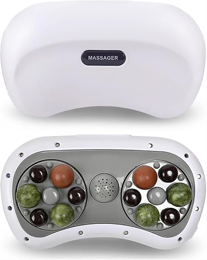 Automatic Abdominal Massager Stomach Massager Positive and Negative Kneading/3 Gear Temperature and Speed Adjustable for Back Pain Relief Slimming Belt for Promote Digestion