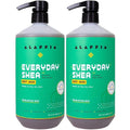 Alaffia Body Wash 2-Pack Everyday Shea Eucalyptus Mint – Gentle Skin Care Moisturizing Cleanser for Normal to Very Dry Skin 32 Oz Each