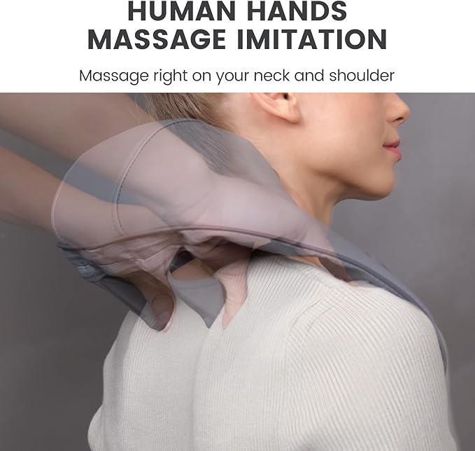 Breo N5 Mini Neck Massager with Heat Electric Massager for Neck &amp Shoulder Shiatsu Shoulder Massager