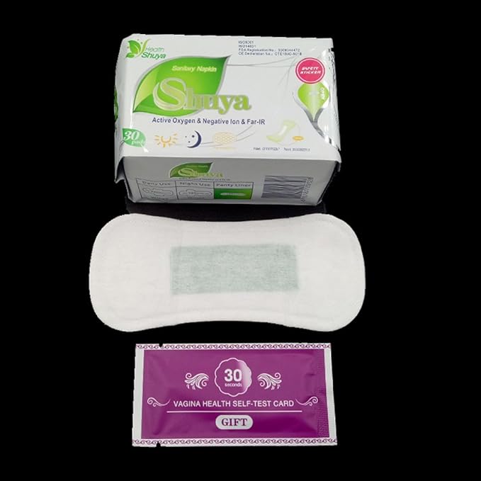 SHUYA Patented Anion Soft Breathable Sanitary Pads and Panty Liners Combination Suit Package Scented-96Count (Packs of 8)