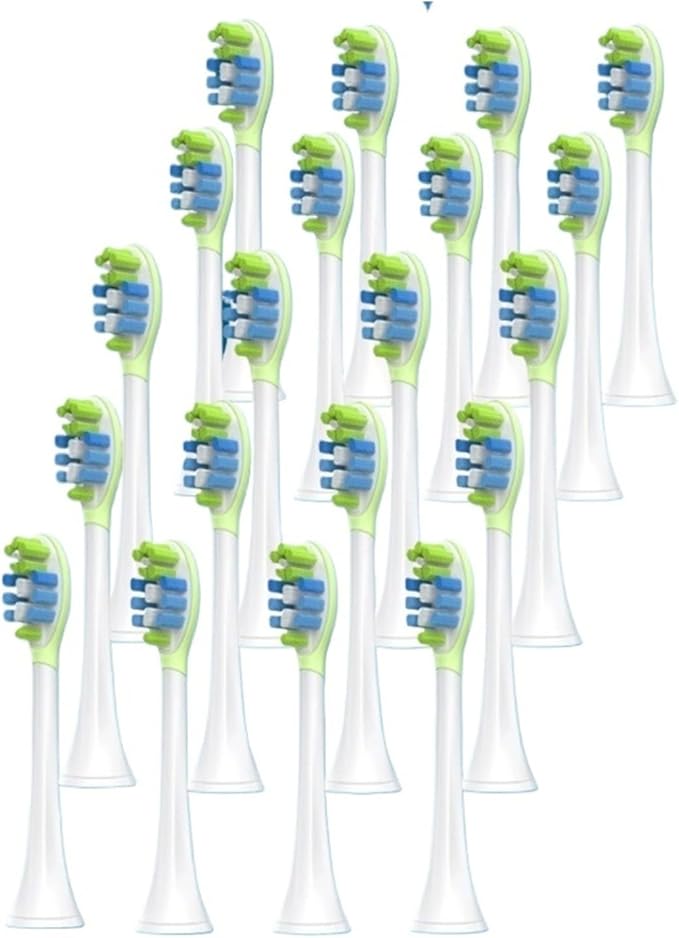 9Models Toothbrush Head CCompatible for with Sonicare HX3/HX6/HX9 Series Models(20pcs 905-W)