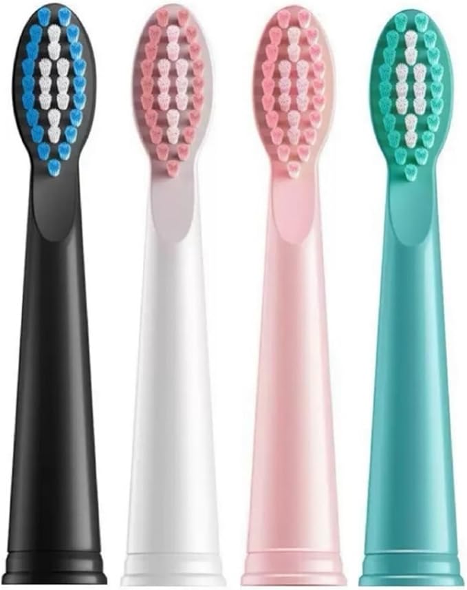 16pcs Toothbrush Replacement Heads Compatible for Jianpai S10/ZQANG xm801(16pcs Black)