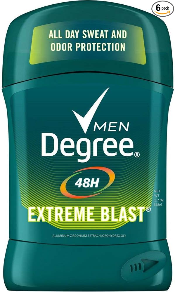 Degree Extreme Blast Original Protection Antiperspirant Stick 1.7 oz (Pack of 6)