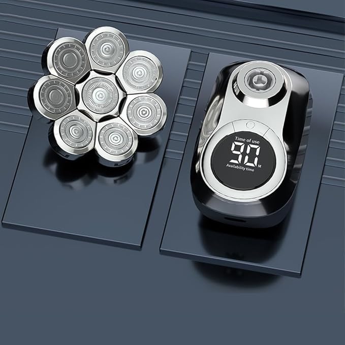 Head Shavers for Bald Men 6 In 1 Men's Rechargeable Razor Nose Hair Trimmer Razor Electric Shaver Men's Razor Men's Electric Shaver Beard Trimmer