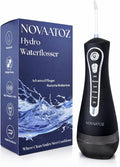 Hydro Advance 2.0 | Cordless Water Flosser for Teeth Cleaning | 0.6mm Precision Jet | 4 Pressure Modes | 320ml Tank IPX7 Waterproof | 4 Nozzles (Black)