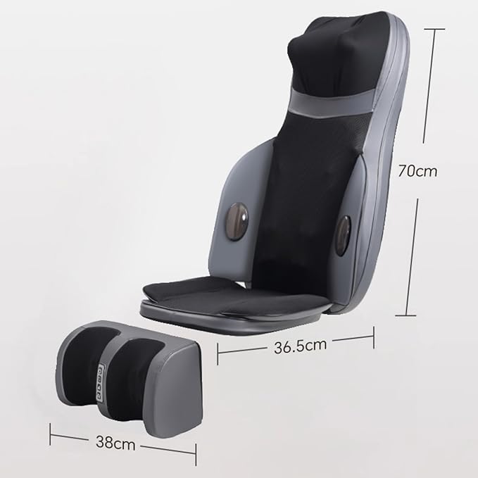 Beloving Shiatsu Neck &amp Back Massager with Heat Massager Chair Pad with Deep-Kneading Nodes Adjustable Seat Massager for Full Body Relaxation Use at Home Office