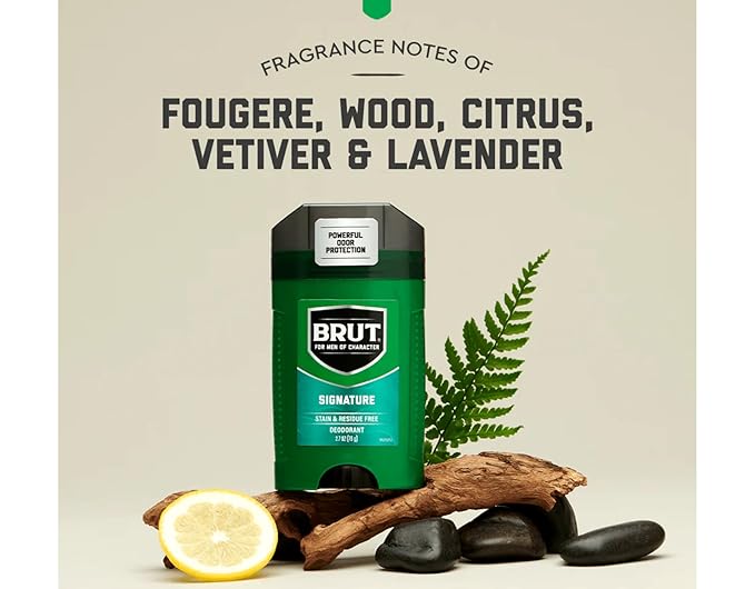 Brut Deodorant Signature Scent 2.7 Oz. (Pack of 8)