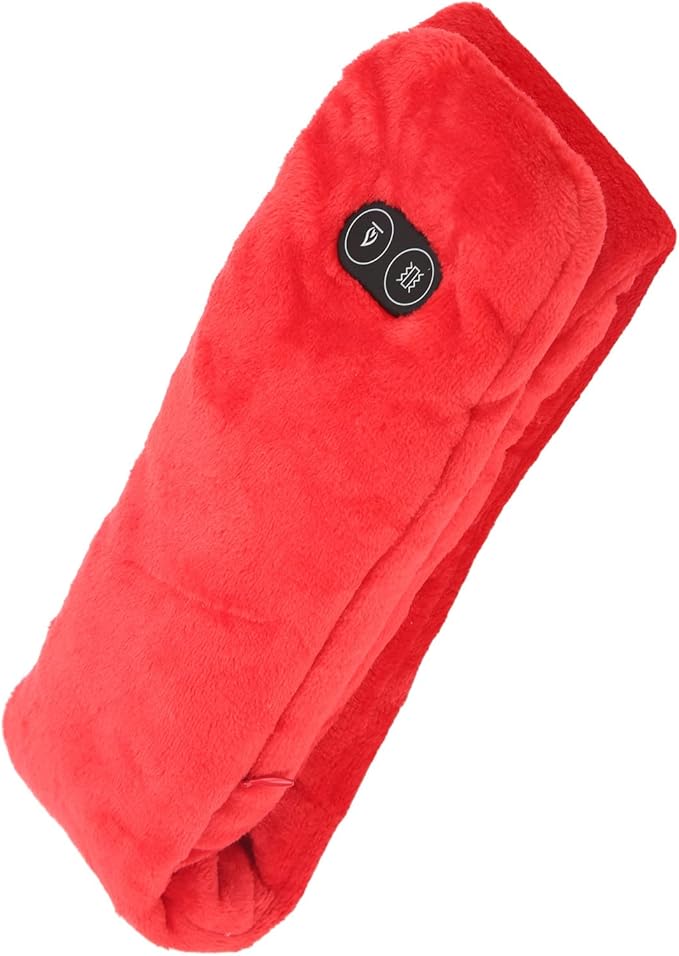 Heating Scarf Heated Scarf Rechargeable Neck Warmer Scarf Intelligent Temperature Adjustment USB Massage Function Electric Scarf for Man Woman Daily Use