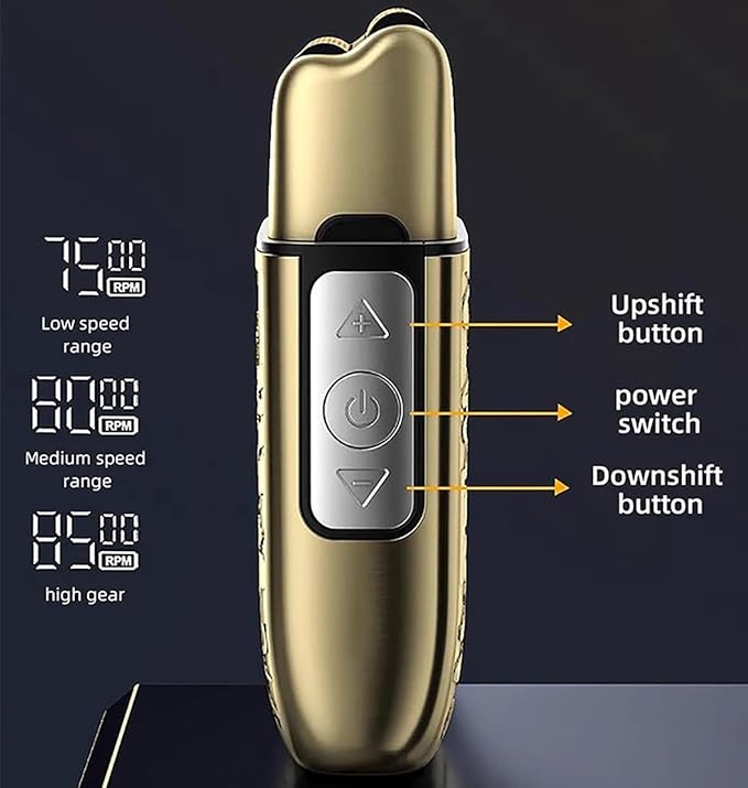 Head Shavers for Bald Men 3-Speeds Electric Razor Professional IPX6 Waterproof Metal Shell Beard Shaver with LCD Digital Display for Men