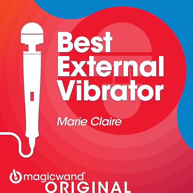 Authentic Magic Wand Original Massager - Ultra-Powerful 2-Speed Plug-in Personal Massager with Free IntiMD Pin Point Attachment