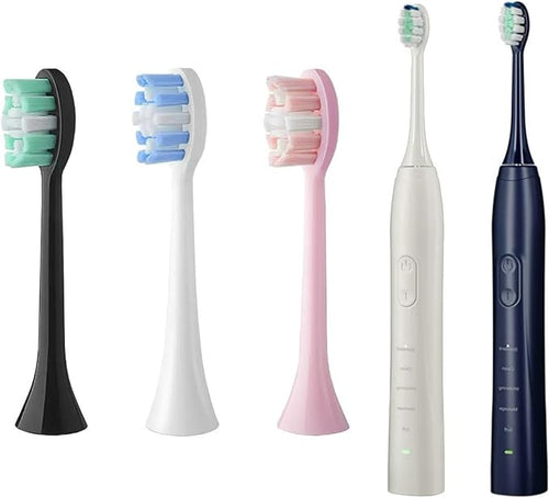16pcs Replacement Toothbrush HeadCompatible for BOMIDI TX5 Soft Bristles Nozzles(16PCS White)