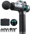 Muscle Massage Gun – 99-Speed Deep Tissue Massage Gun with LCD Touchscreen 8 Heads Quiet Motor Rechargeable &amp Carrying Case for Workout Recovery and Relaxation