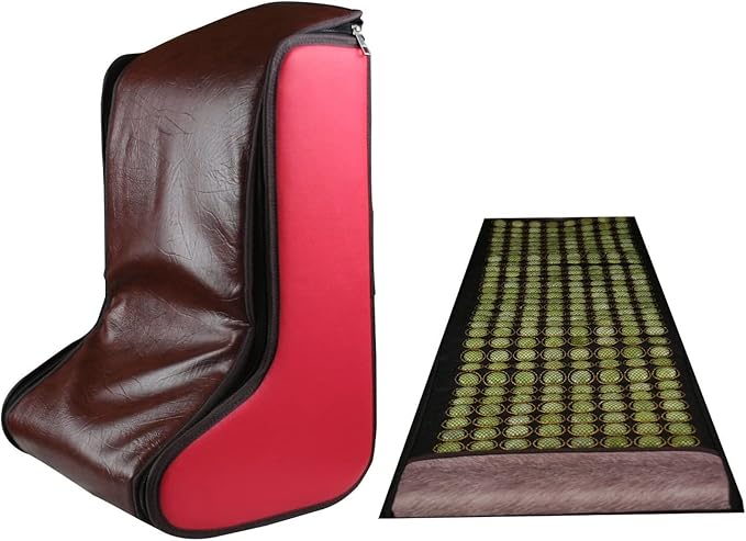 H&ampB Luxuries Heated Full Body Wraps 2 in 1 Multifunction Natural Jade Barrel Leg Foot Warmer and Far Infrared Natural JadePromotes Circulation and Muscle Relaxation