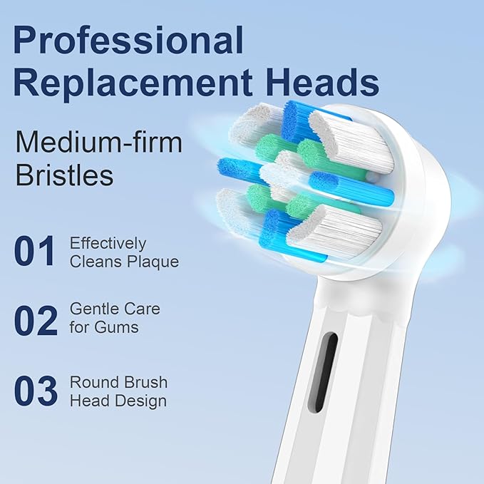 6 Pcs IO Replacement Heads Compatible with Oral B IO 2/3/4/5/6/7/8/9/10 Series Electric Toothbrush Toothbrush Heads Compatible with Oral B IO Comes with Hygienic Cap (Black/White)