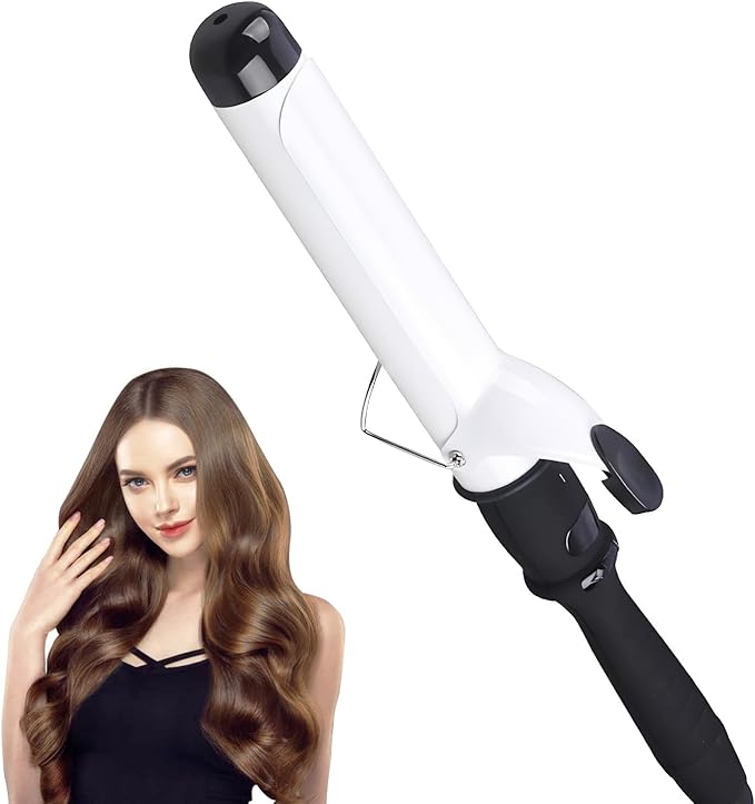 Professional Hair Curling Iron Rollers Ceramic Hair Curler Irons Wand LCD Display Hair Curly Waver 22/25/28/32/38mm Extended Iron Body Styling Tool (38MM)