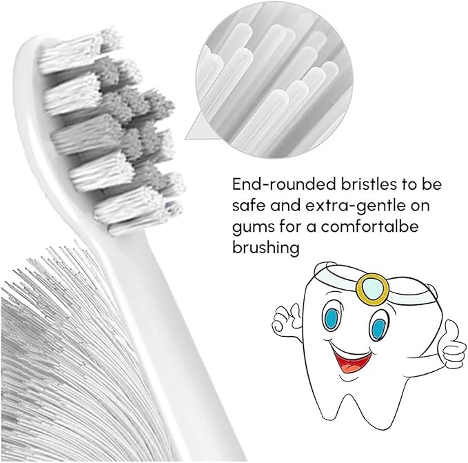 Replacement Toothbrush Brush Heads Compatible for Pro1100 4100 6100 9000 9300(4 Pcs)