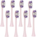 Electric Toothbrush Replacement Brush Heads - Compatible for SEAGO S2/S5/S10/SK2(8 Pink Toothbrush Heads)