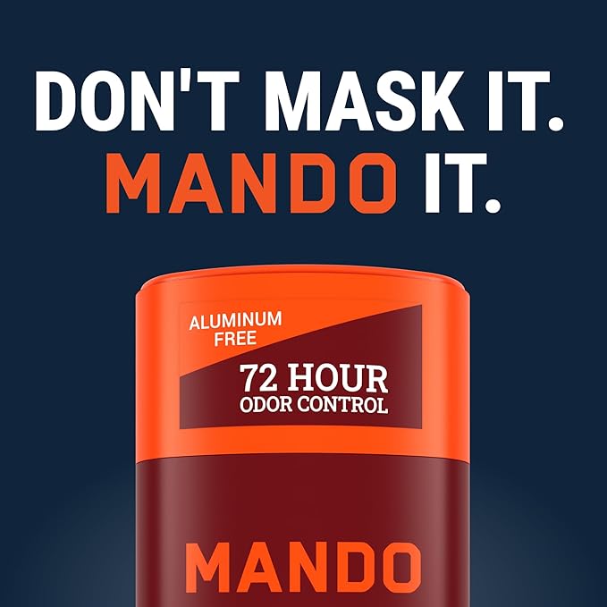 Mando Bourbon Leather Body Deodorant - 72 Hour Odor Control Aluminum Free Baking Soda Free - 3.0 Oz Tube and 2.6 Oz Solid Stick